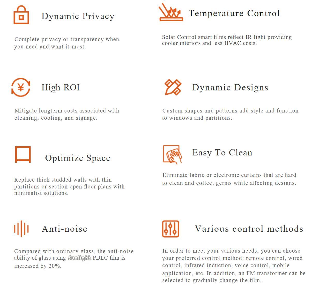 switchable glass functions